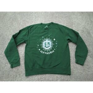 Harry Potter Slytherin‎ Pullover Mens Medium Sweatshirt Green Fleece